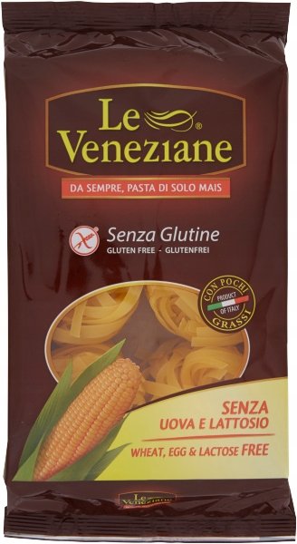 Bezglutenowy włoski Makaron Fettuccina Mais 250g - Le Veneziane