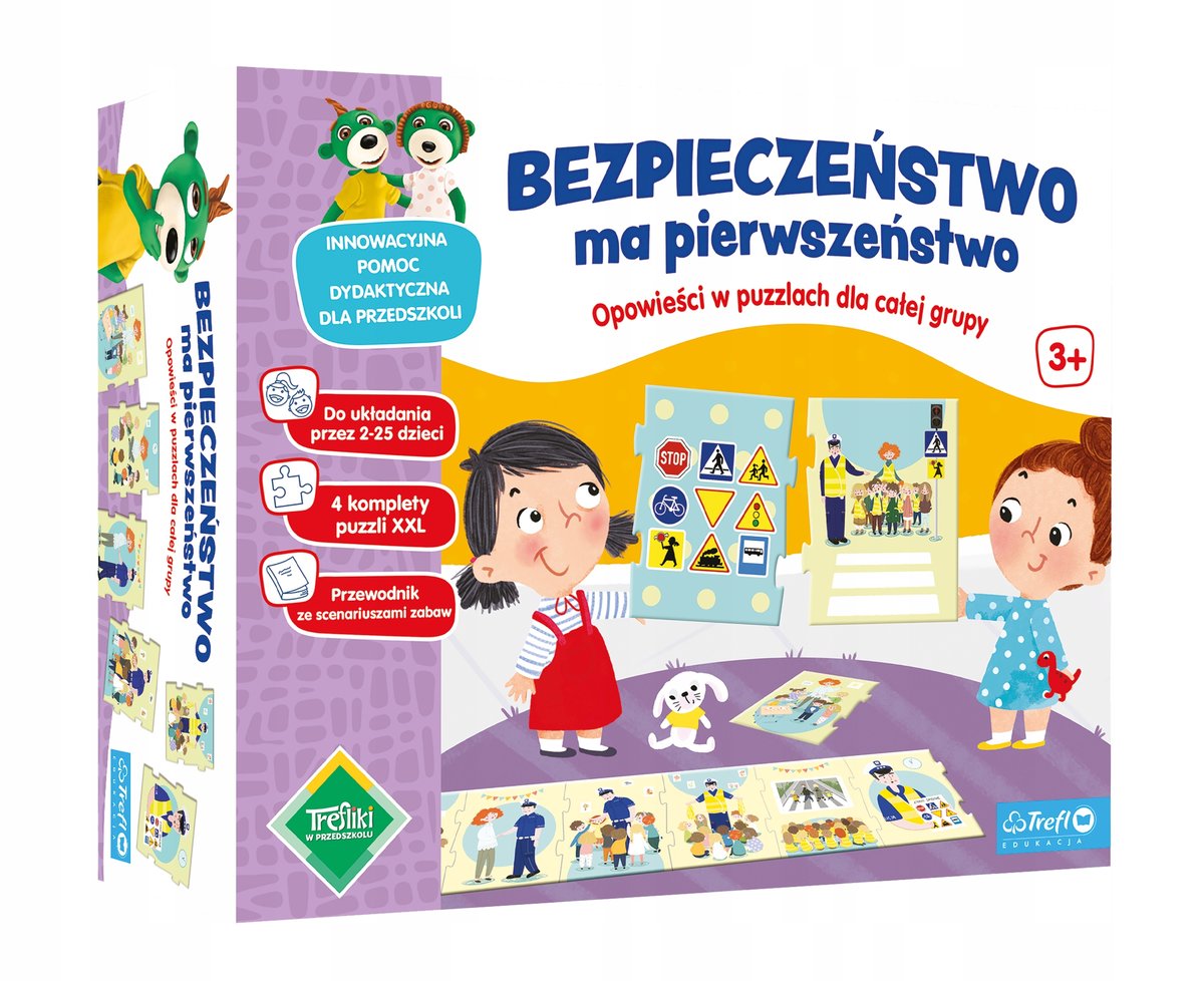 Puzzle Bezpieczeństwo ma pierwszeństwo! Opowieści w puzzlach dla grup 93327