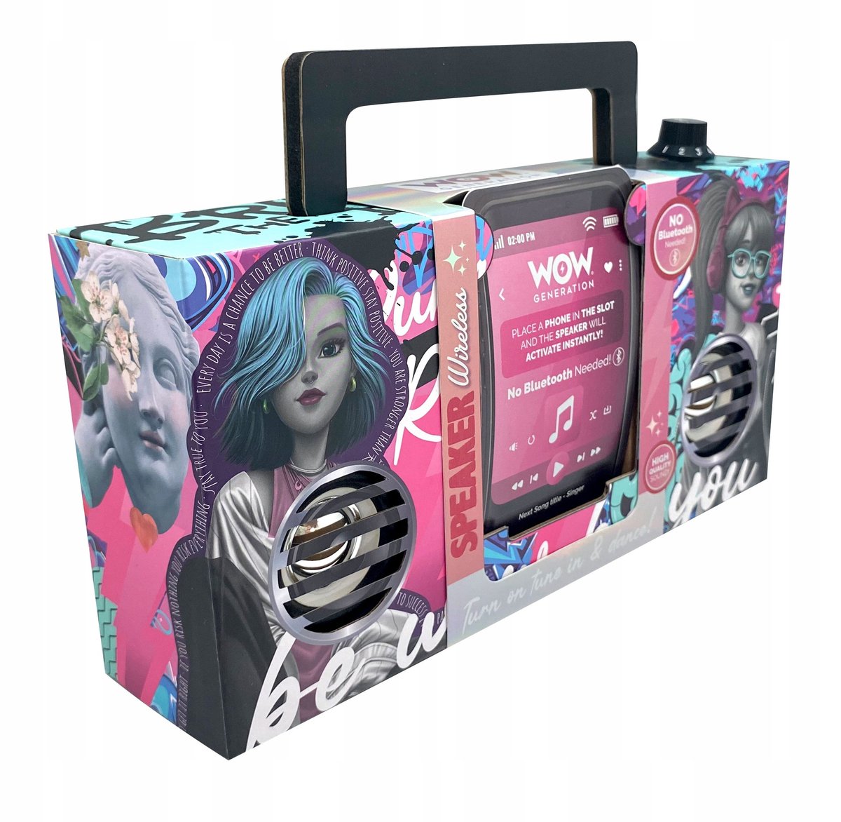 Głośnik Przenośny Bezprzewodowy Mocny Indukcyjny Na Telefon Smartfon Wow / Wow Generation / Wow00122