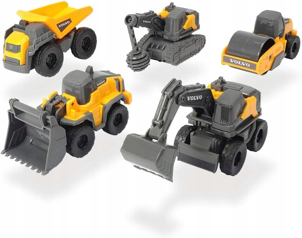 DICKIE TOYS Zestaw Volvo Micro Workers Pojazdy Budowlane Dla Dzieci 3+