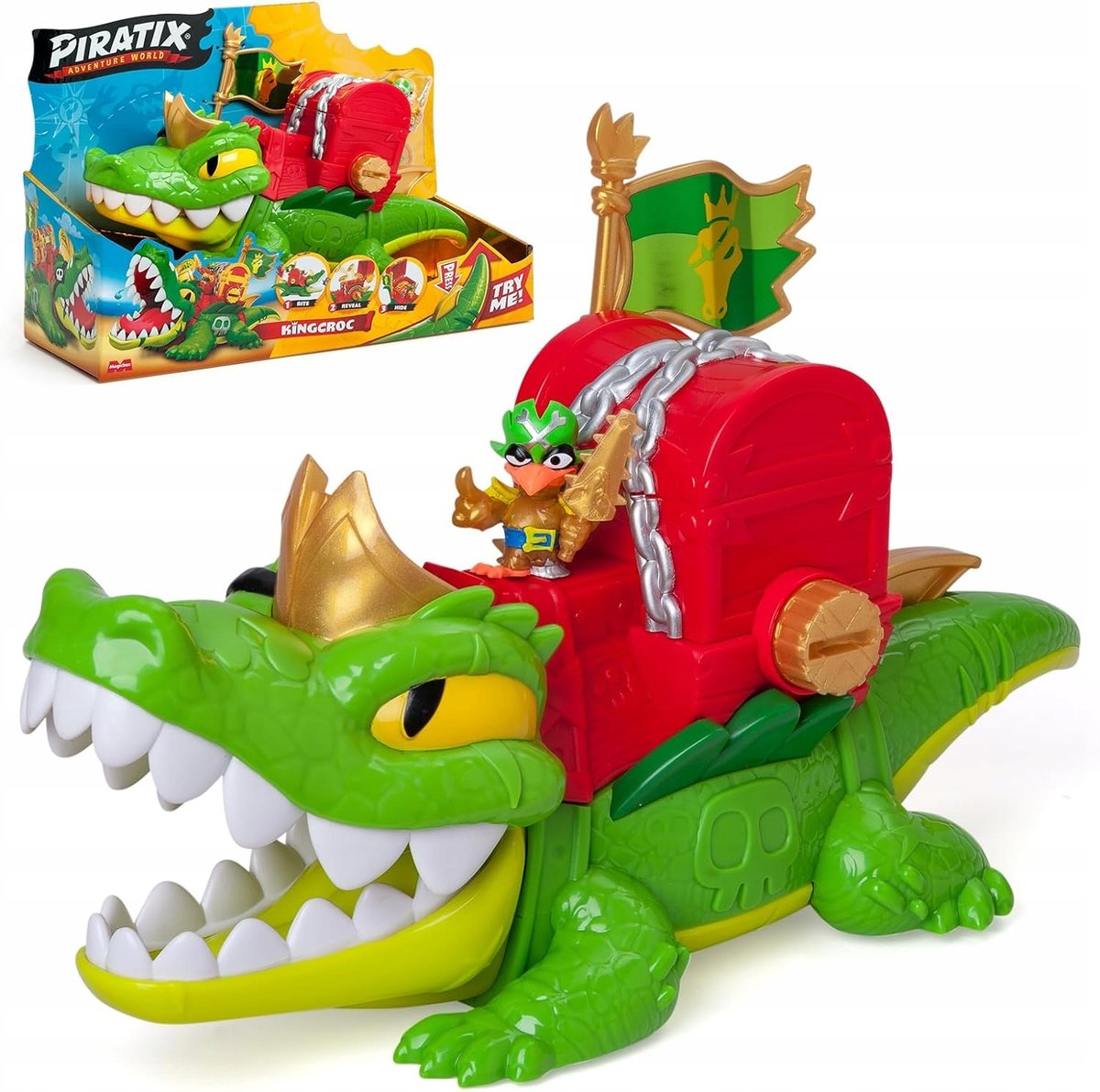 PIRATIX Krokodyl zabawka seria 3 - Crazy Jungle - krokodyl King Croc
