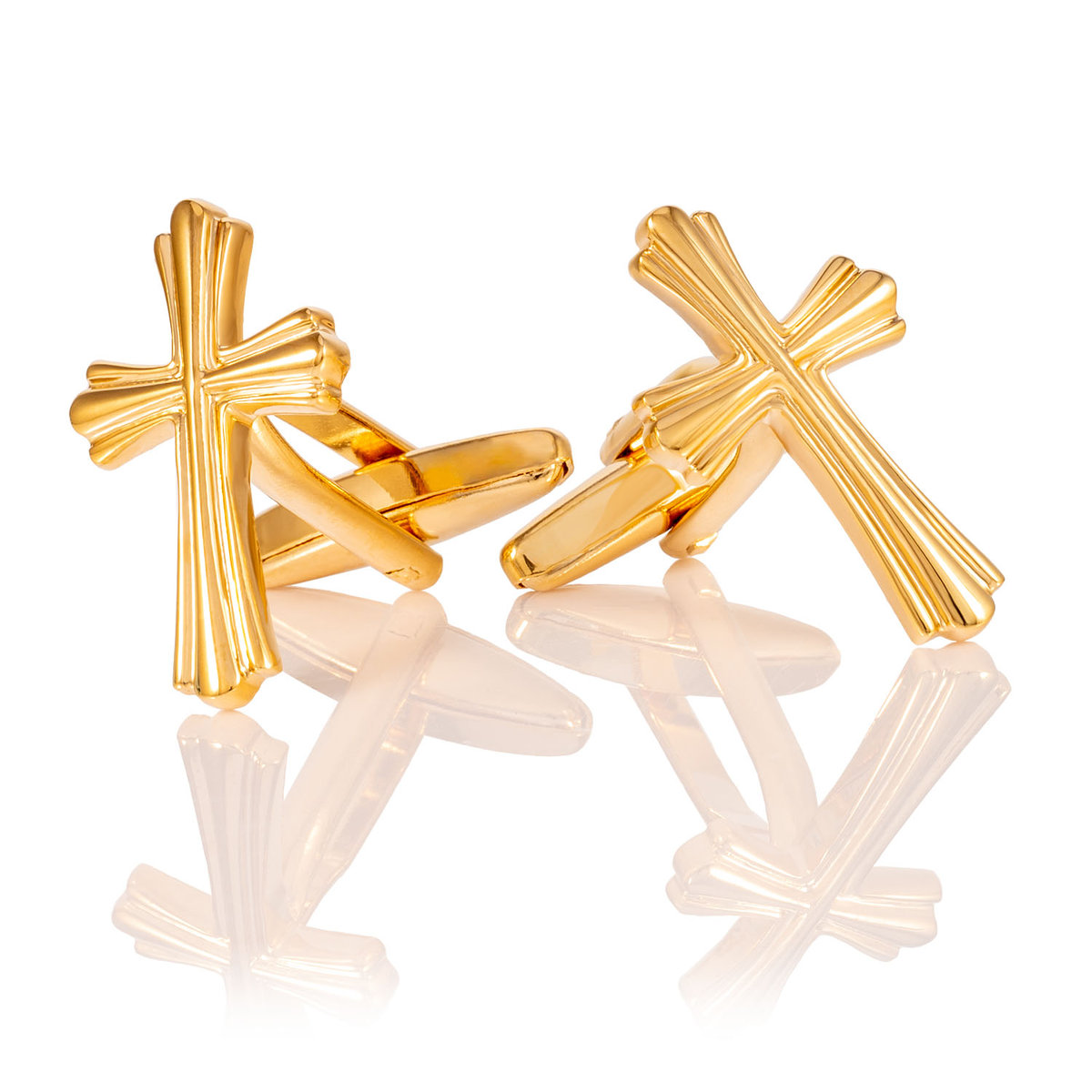 Spinki do mankietów Ozdobny Krzyżyk X2 AJ800