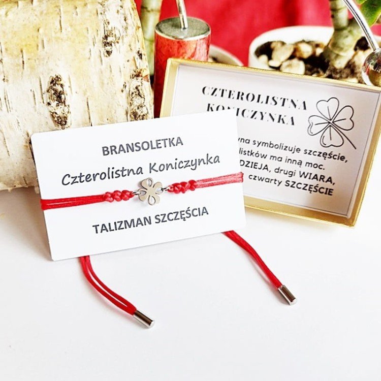 Talizman Szczęścia Bransoletka Czterolistna Koniczynka /GiovanniDivine
