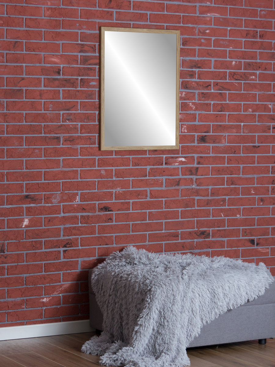 Lustro Profilmat w ramie WĄSKIEJ DĄB GRAND 80x60cm PREMIUM