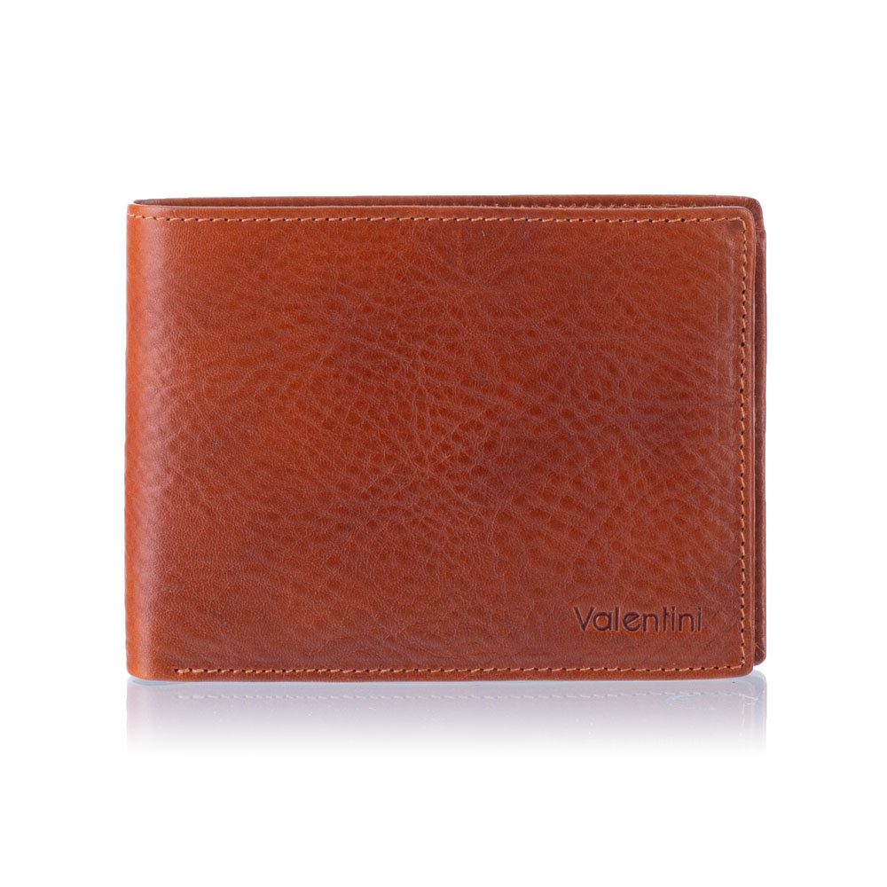 Portfel męski z blokerem RFID Valentini 159-137 - cognac