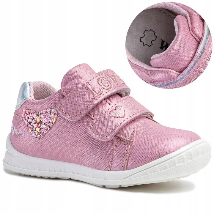 Wojtyłko buty sportowe skóra ekologiczna różowy rozmiar 26