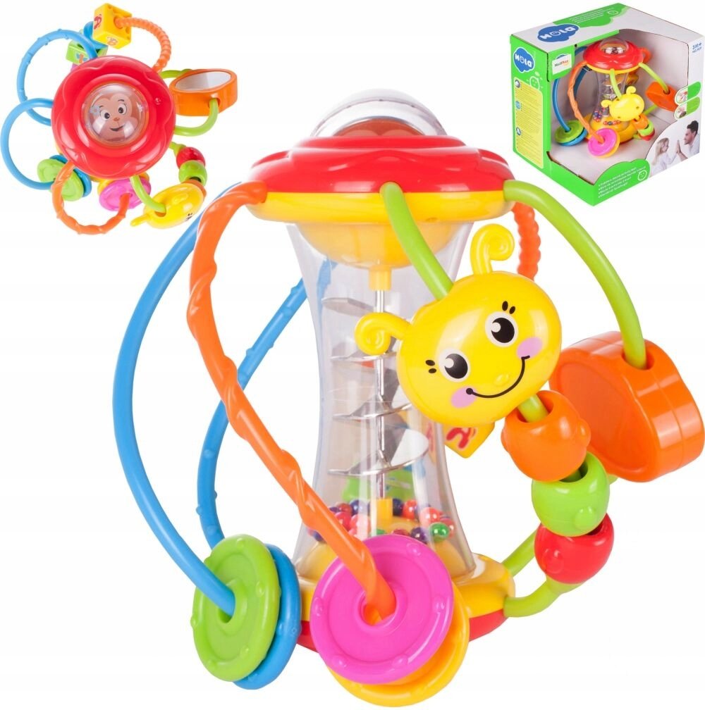 Kula grzechotka sensoryczna duża kolorowa edukacyjna piłka