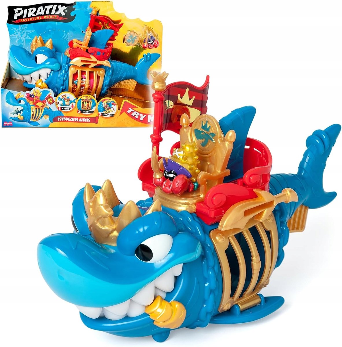 MAGICBOX - PIRATIX - SERIA GOLDEN TREASURE - KING SHARK Figurki
