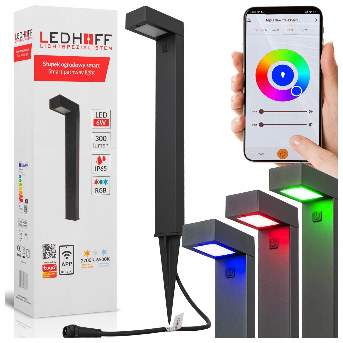 Lampa ogrodowa LED SŁUPEK oświetleniowy wbijany szpikulec słupki do ogrodu