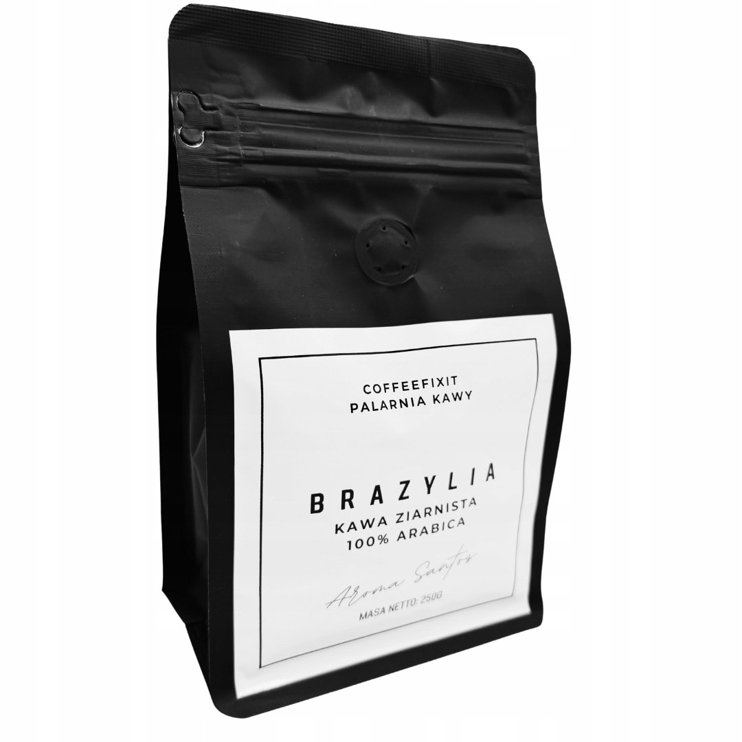 Kawa Ziarnista - Aroma Santos - Single Origin 100% Arabica z Brazylii 250g