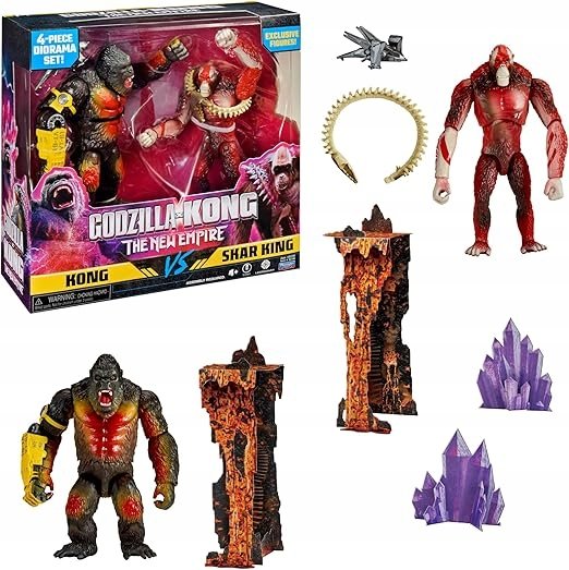 Figurka Kong vs Skar King – Postacie z Godzilla x Kong, 14 cm MonsterVerse