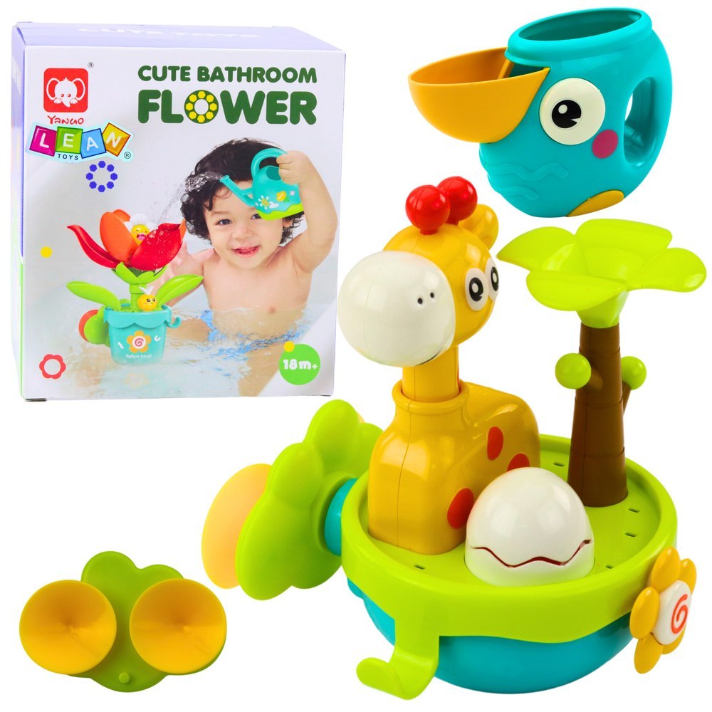 Zabawka Do Kąpieli Żyrafa Sensoryczna Interaktywna Przyssawki Kolorowa