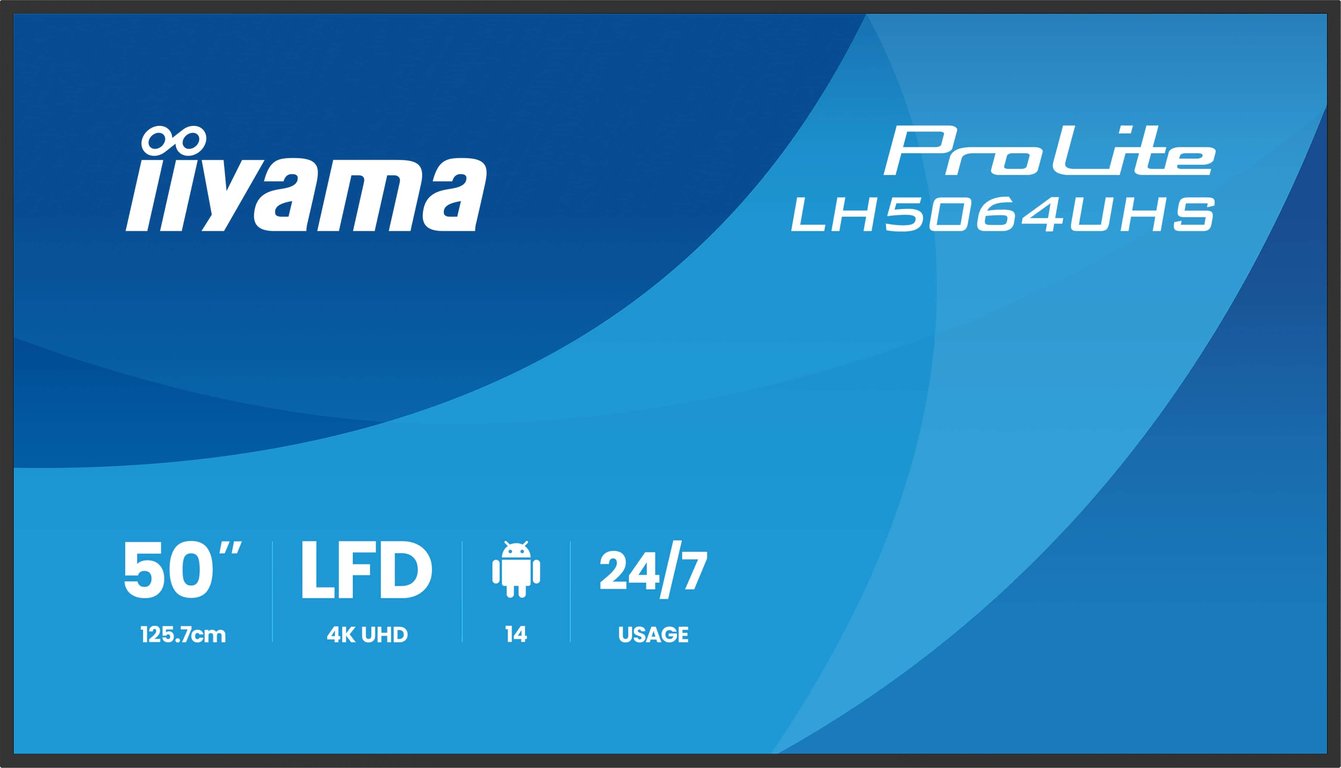 iiyama LH7564UHS-B1AG signage display Płaski panel Digital Signage 190,5 cm (75