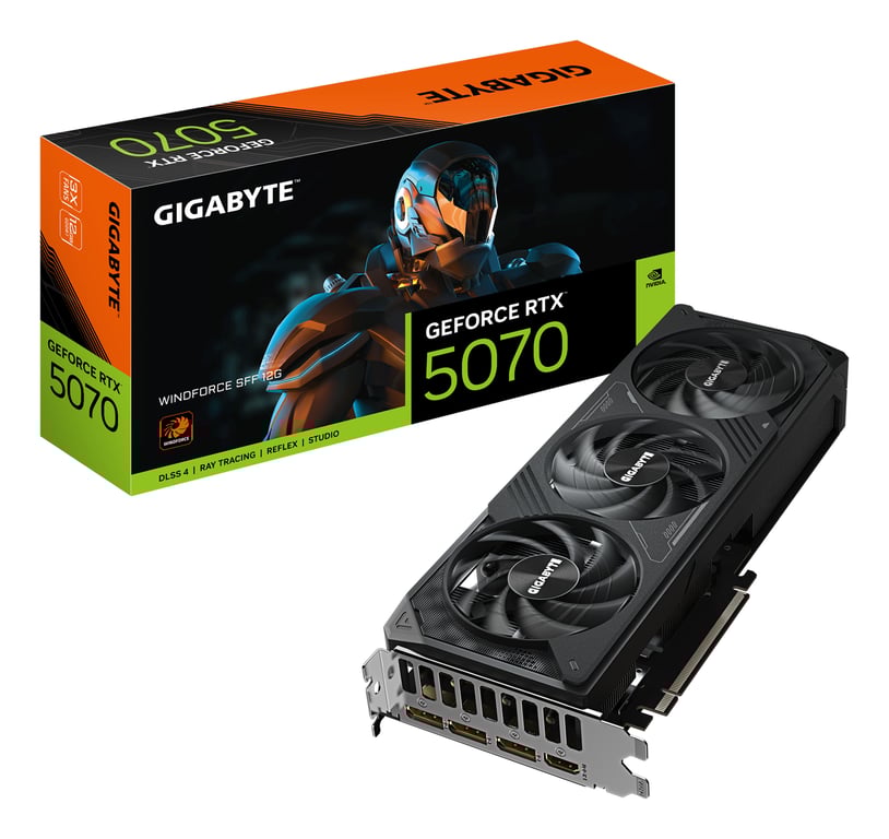 GIGABYTE GeForce RTX 5070 WINDFORCE SFF 12G NVIDIA 12 GB GDDR7 GV-N5070WF3-12GD