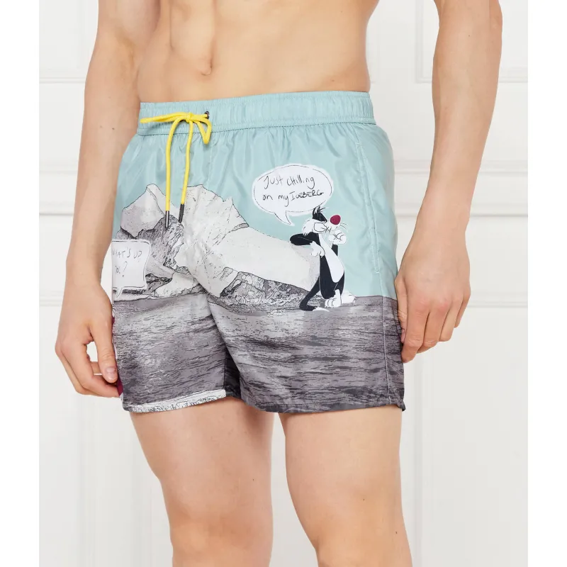 Iceberg Szorty kąpielowe ICEBERG X LOONEY TUNES Regular Fit