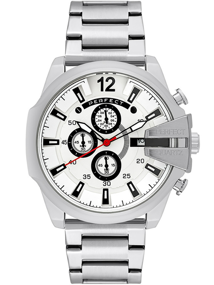 ZEGAREK MĘSKI PERFECT M513CH-01 - CHRONOGRAF (zp387b) + BOX