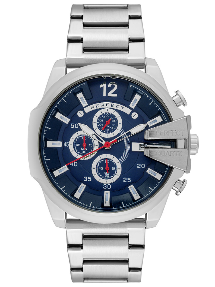 ZEGAREK MĘSKI PERFECT M513CH-04 - CHRONOGRAF (zp387d) + BOX