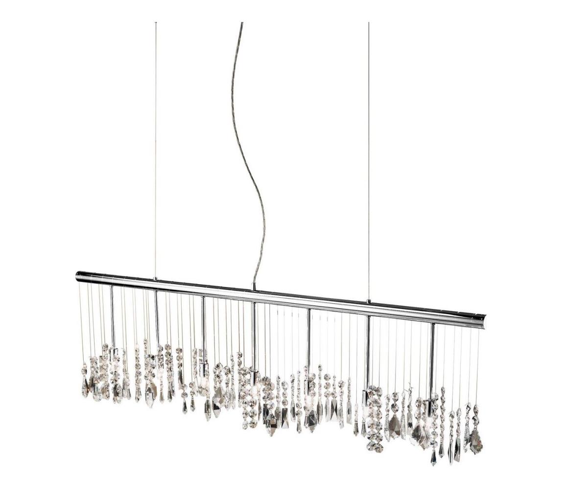 Kolarz 104.87.5 - Żyrandol kryształowy na lince STRETTA 7xG9/40W/230V chrom błyszczący