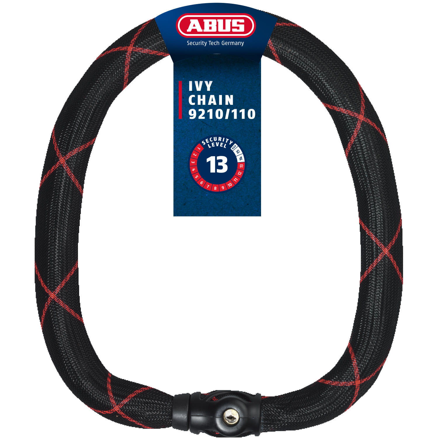 Abus Ivy Chain 9210 Łańcuch rowerowy z zamkiem 110cm 2021 Zabezpieczenia rowerowe 88692