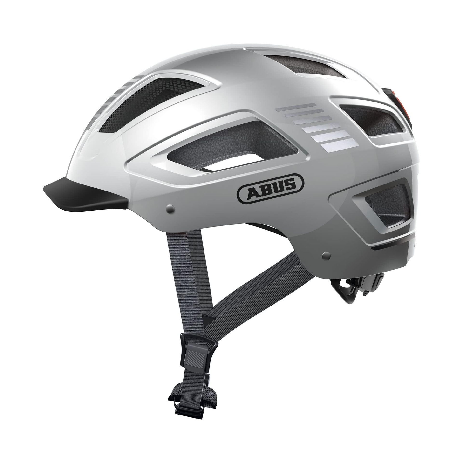 Abus Hyban 2.0 Signal Kask, signal silver XL | 58-63cm 2021 Kaski rowerowe 86916