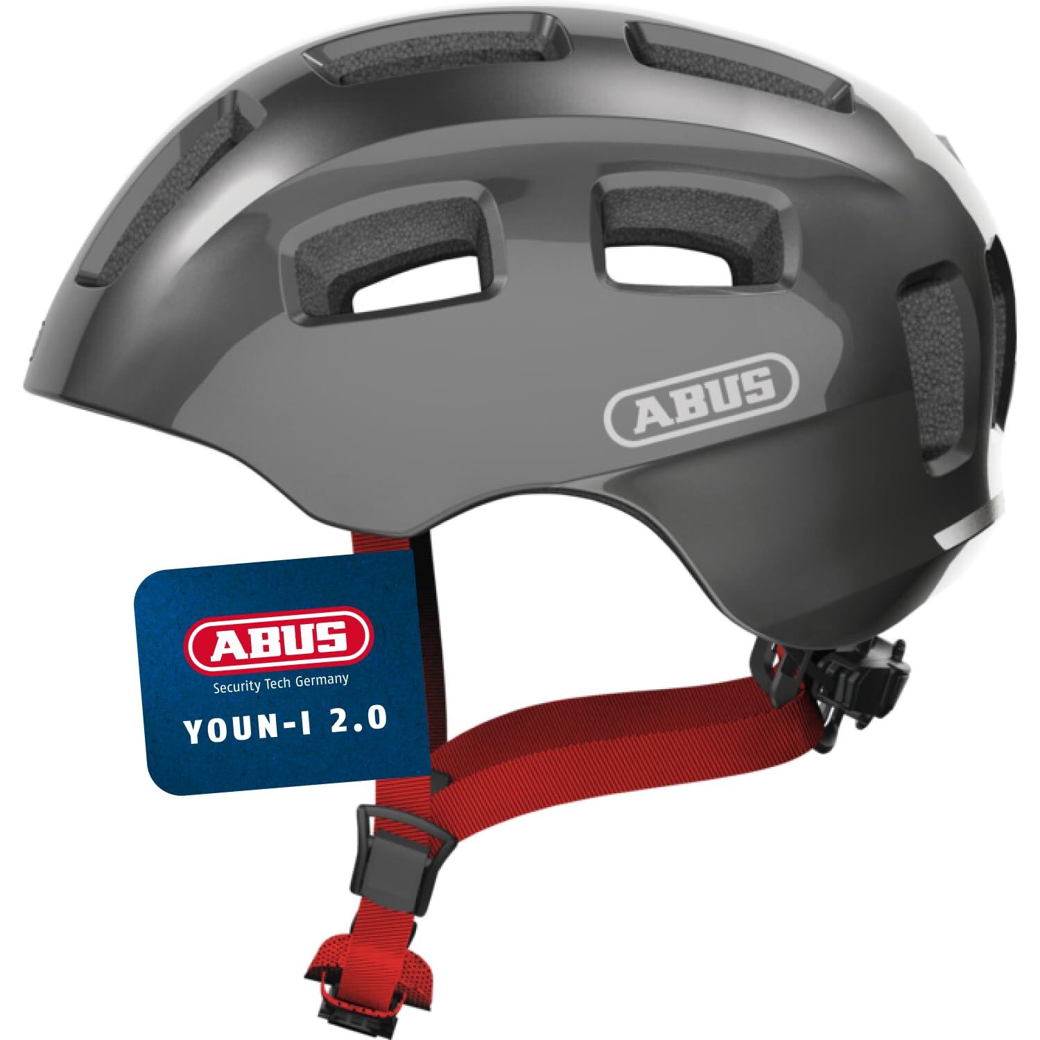 Abus Youn-I 2.0 Helmet Youth, czarny M | 52-57cm 2021 Kaski dla dzieci 40171