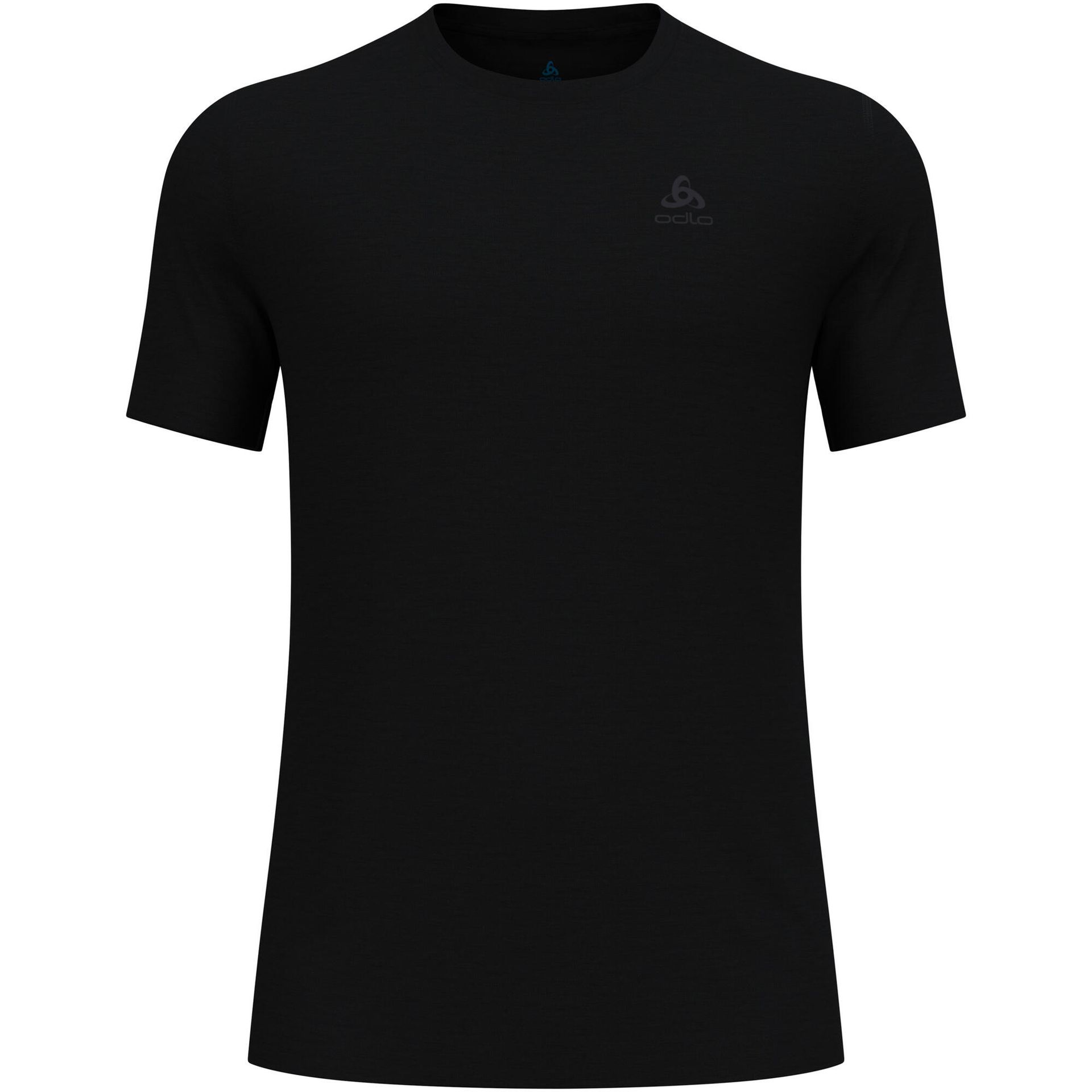 Koszulka męska ODLO Merino 160 BL Top - 100% wełna merino, krótki rękaw