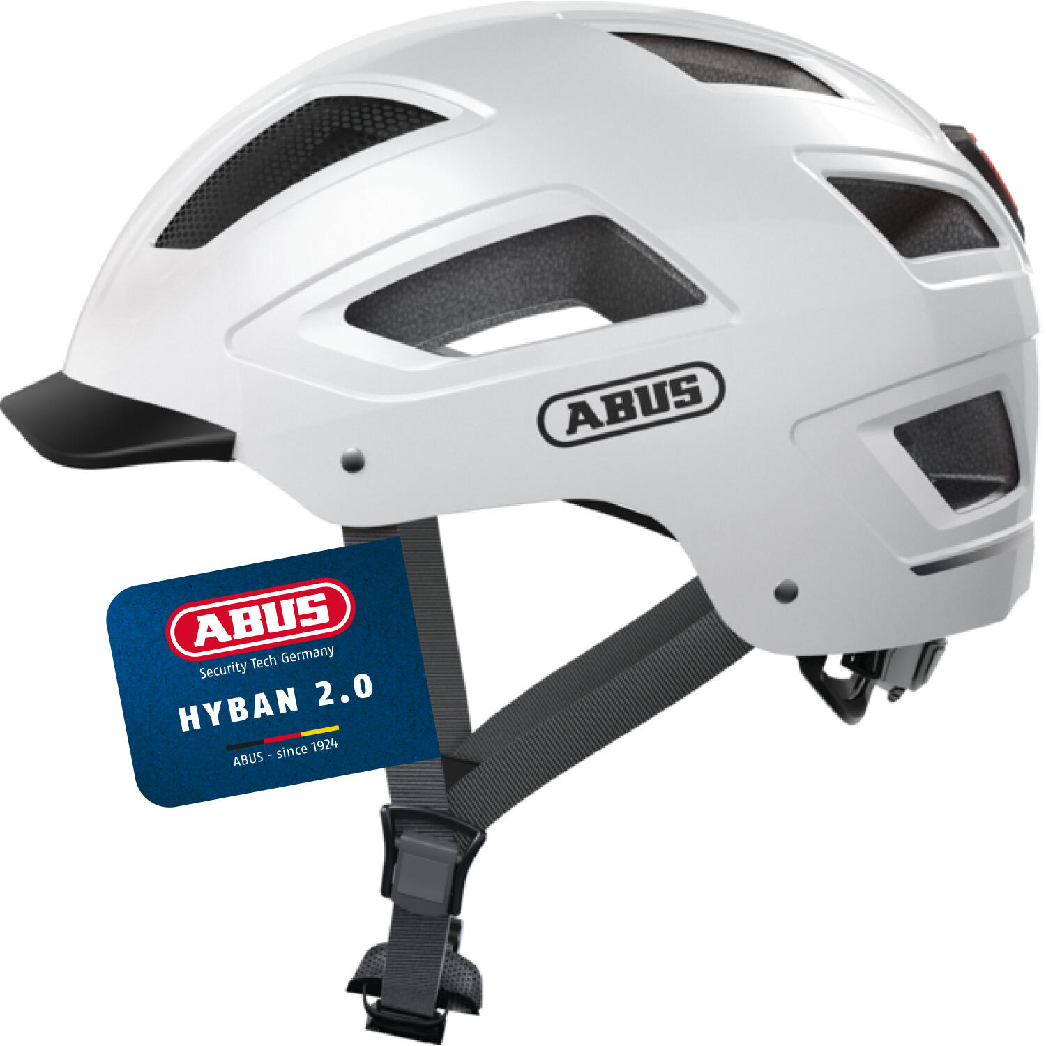 Abus Hyban 2.0 Kask, polar white XL | 58-63cm 2021 Kaski miejskie i trekkingowe 86904