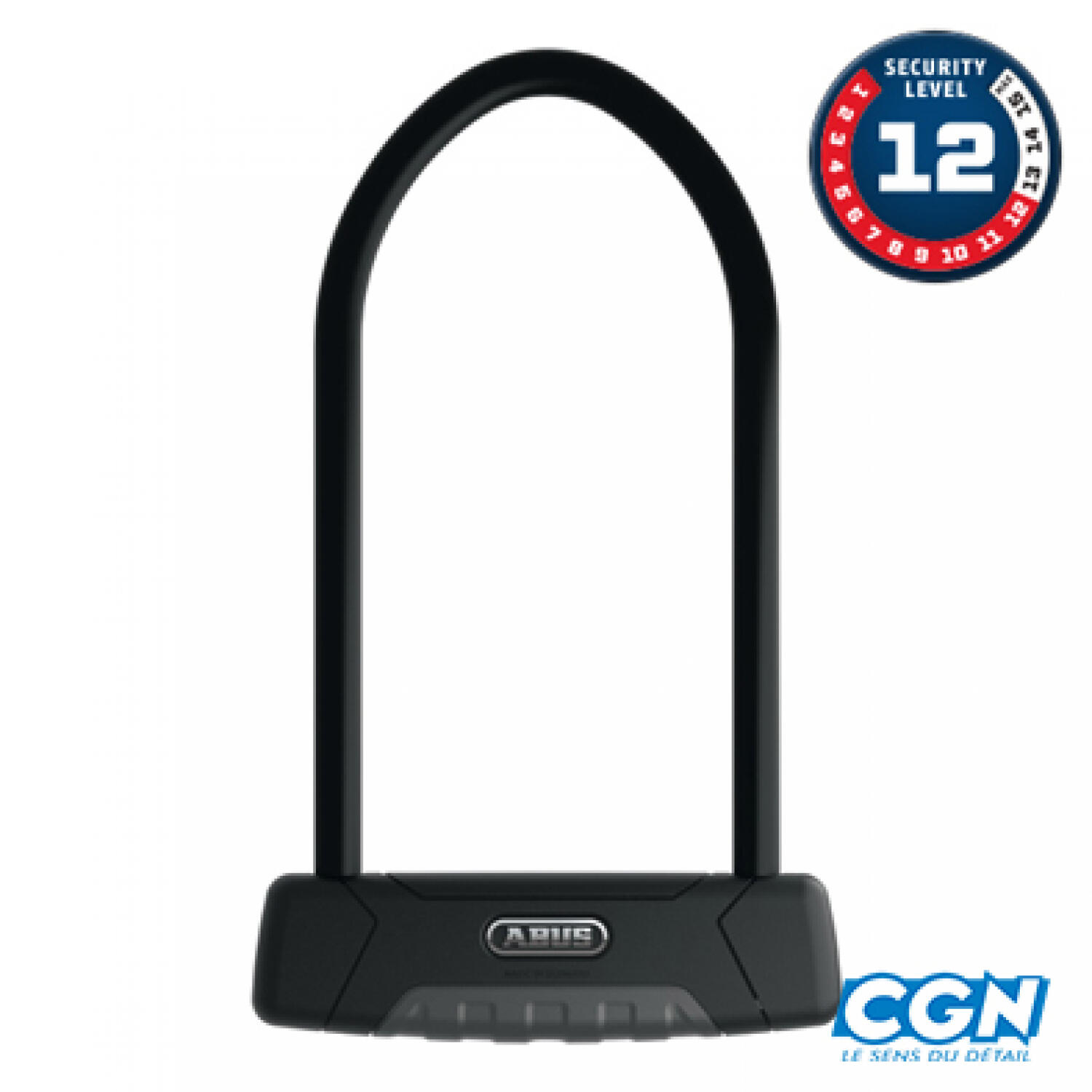 Abus 470/300 Granit Plus 11194 zapięcie rowerowe U-Lock, czarne, czarny, standard 112492