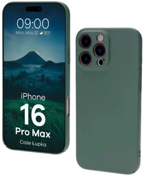 Bizon Etui Case Łupka do iPhone 16 Pro Max, zielone