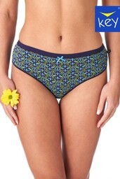 Figi damskie (2 pack) w orientalny wzór i koronką na pośladkach LPC 726