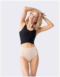 Figi damskie bezszwowe z wysokim stanem Amber Maxi Julimex