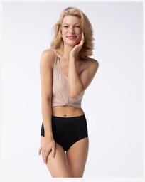 Figi damskie bezszwowe z wysokim stanem Amber Maxi Julimex