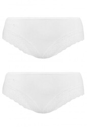Figi damskie (2 pack) z koronką LPB 015