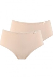 Wyższe gładkie figi damskie (2 pack) LPC 110