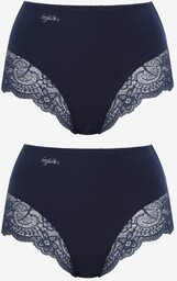 Majtki damskie (2 pack) maxi bikini z koronką LPF 111 Key