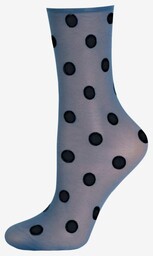 Rajstopowe cienkie skarpetki w grochy Forte Big Dots Marilyn