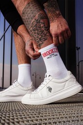 Skarpety męskie bawełniane w sportowym stylu z napisem Brooklyn Milena GO