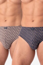 Slipy męskie bawełniane (2 pack) w jesiennej kolorystyce MPC 821 Key