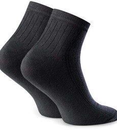 Skarpety męskie krótkie sportowe z delikatnym prążkiem Art.054