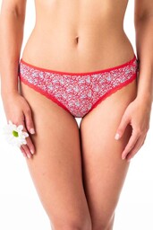 Figi damskie bawełniane (2 pack) o kroju mini bikini w roślinne wzory LPR 548 Key
