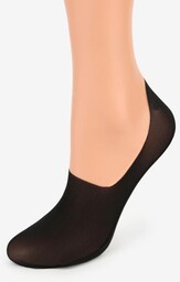Stopki damskie czarne z lekkiej siateczki i silikonowym paskiem Comfort Net High Marilyn