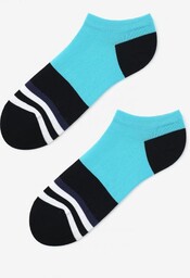 Męskie skarpetki stopki z paskami Footies Men Stripes Marilyn