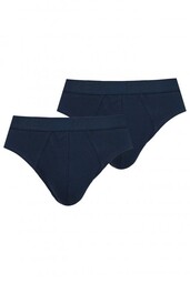 Jednokolorowe niskie slipy męskie (2 pack) MPP 019