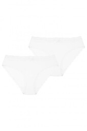 Bawełniane figi damskie (2 pack) z koronkowym obszyciem LPR 280