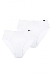 Gładkie figi damskie (2 pack) z koronkowymi wstawkami LPC 280
