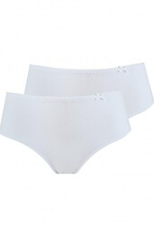 Wyższe gładkie figi damskie (2 pack) LPC 110