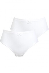 Bawełniane figi damskie (2 pack) z koronką na pośladkach LPC 162