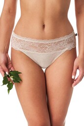Bawełniane figi damskie (2 pack) z koronkowym pasem LPC 174