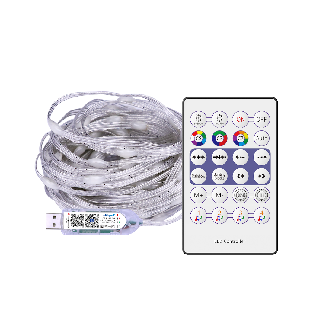 Girlanda Wizard Pchełka 10m 100LED RGB EK1387 - Milagro