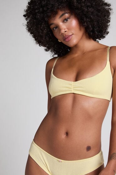 Hunkemöller Braletka Pointelle Żółty